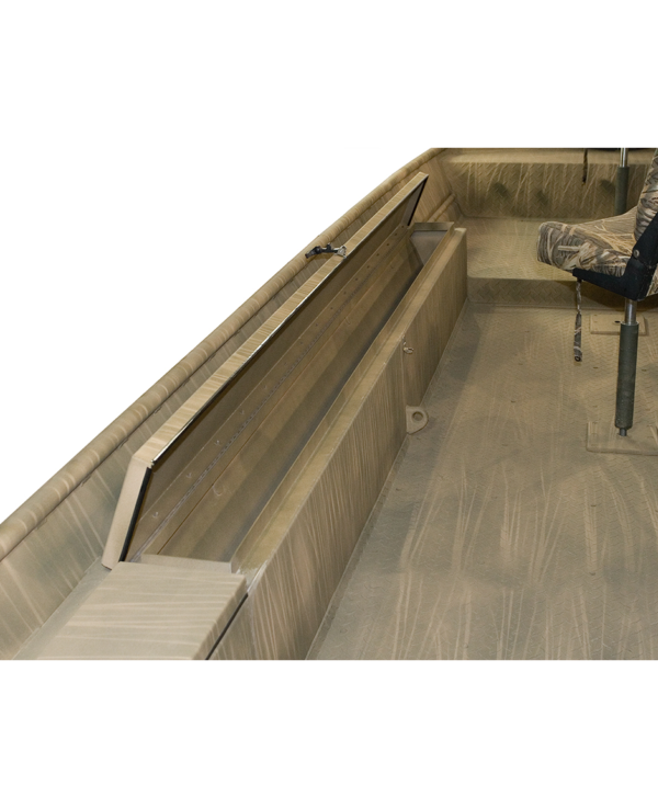 Beavertail Extra Wide Gun Box and Storage for Custom Aluminum Boat