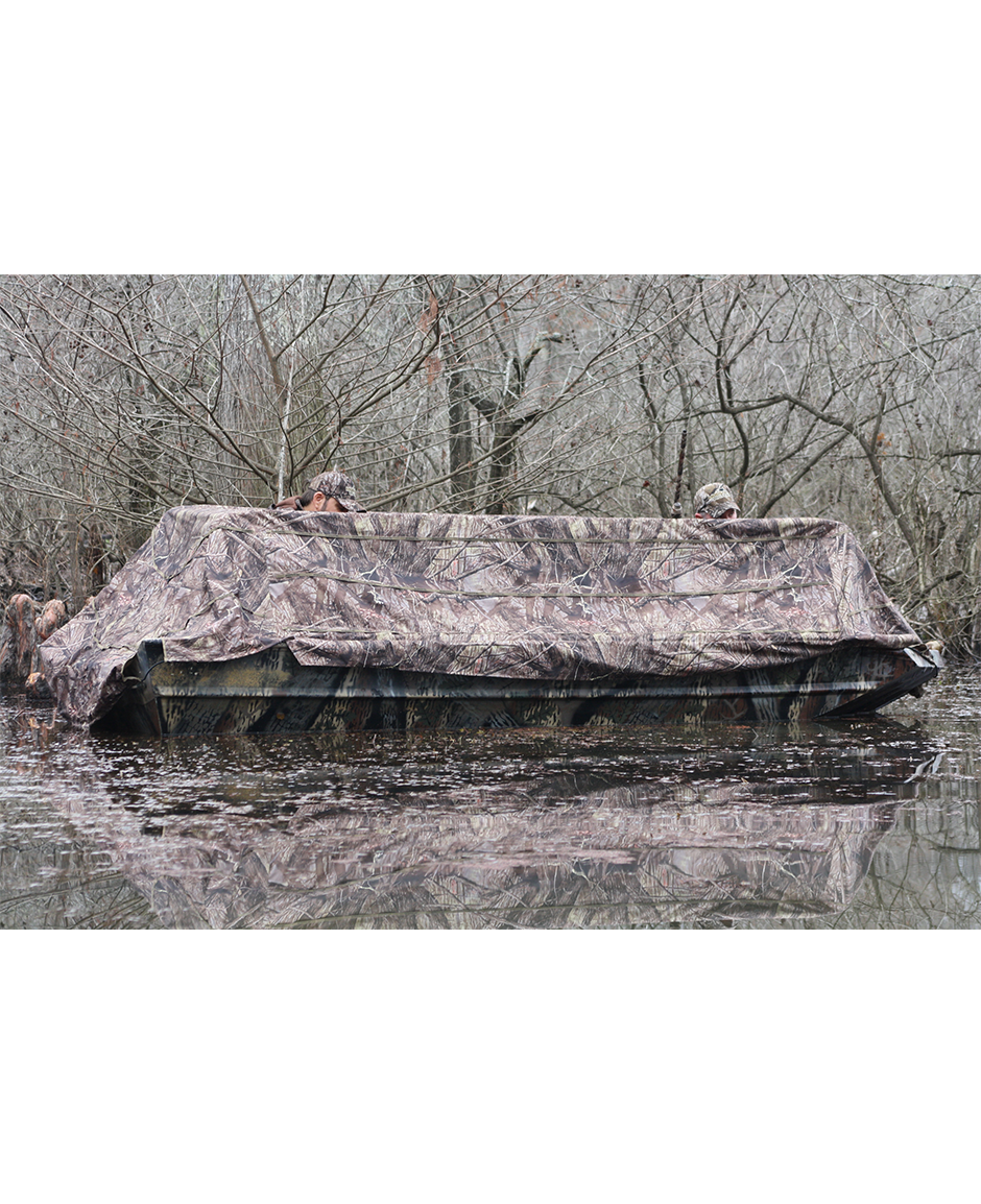 Fully Adjustable Grass Boat Blind - Wildfowl