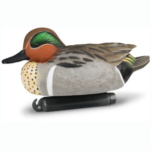 Beavertail DOA Decoys Resting Drake Greenwing Teal Floaters Refuge Series Water Decoys Beavertail Upright Hen Mallard Floater Refuge Series Water Decoys for Waterfowl Duck Hunting