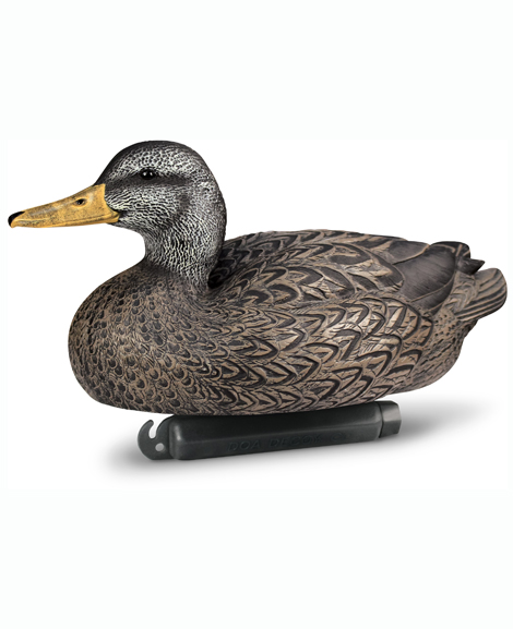 Beavertail DOA Decoys Black Duck Upright Hen Floaters Refuge Series Water Decoys for Waterfowl Duck Hunting