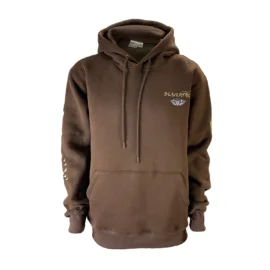 Beavertail Brown Hunting Hoodie Sweatshirt Front View